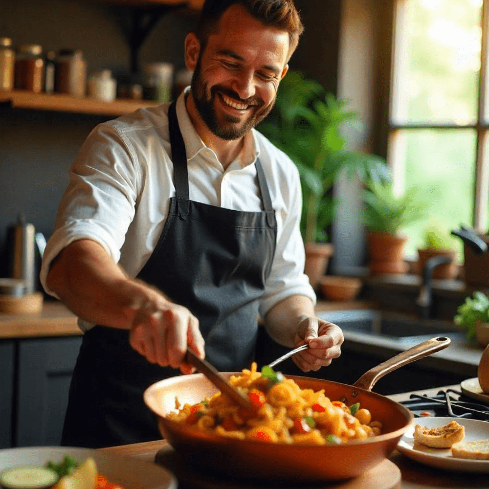 BowLift | Copper Pan – Professional Non-Stick Pan with Fast Heat Response