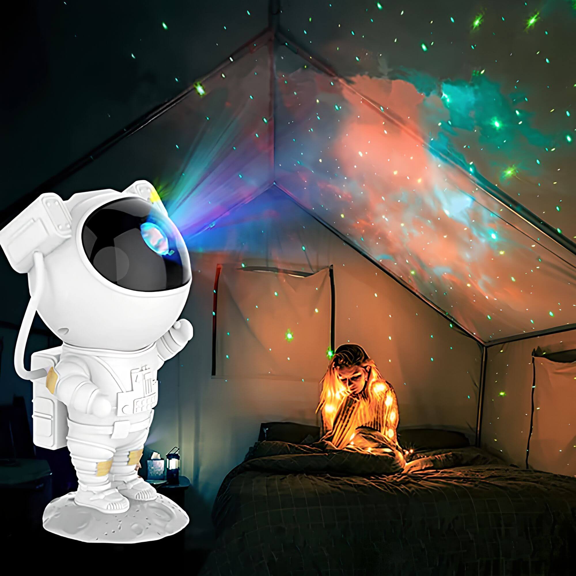 BowLift | Star Projector Astronaut Galaxy Night Light