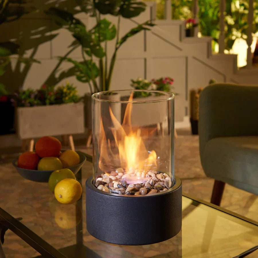 BowLift | CosyFlame – Smoke-Free Table Fireplace with Real Flames & Scandinavian Design
