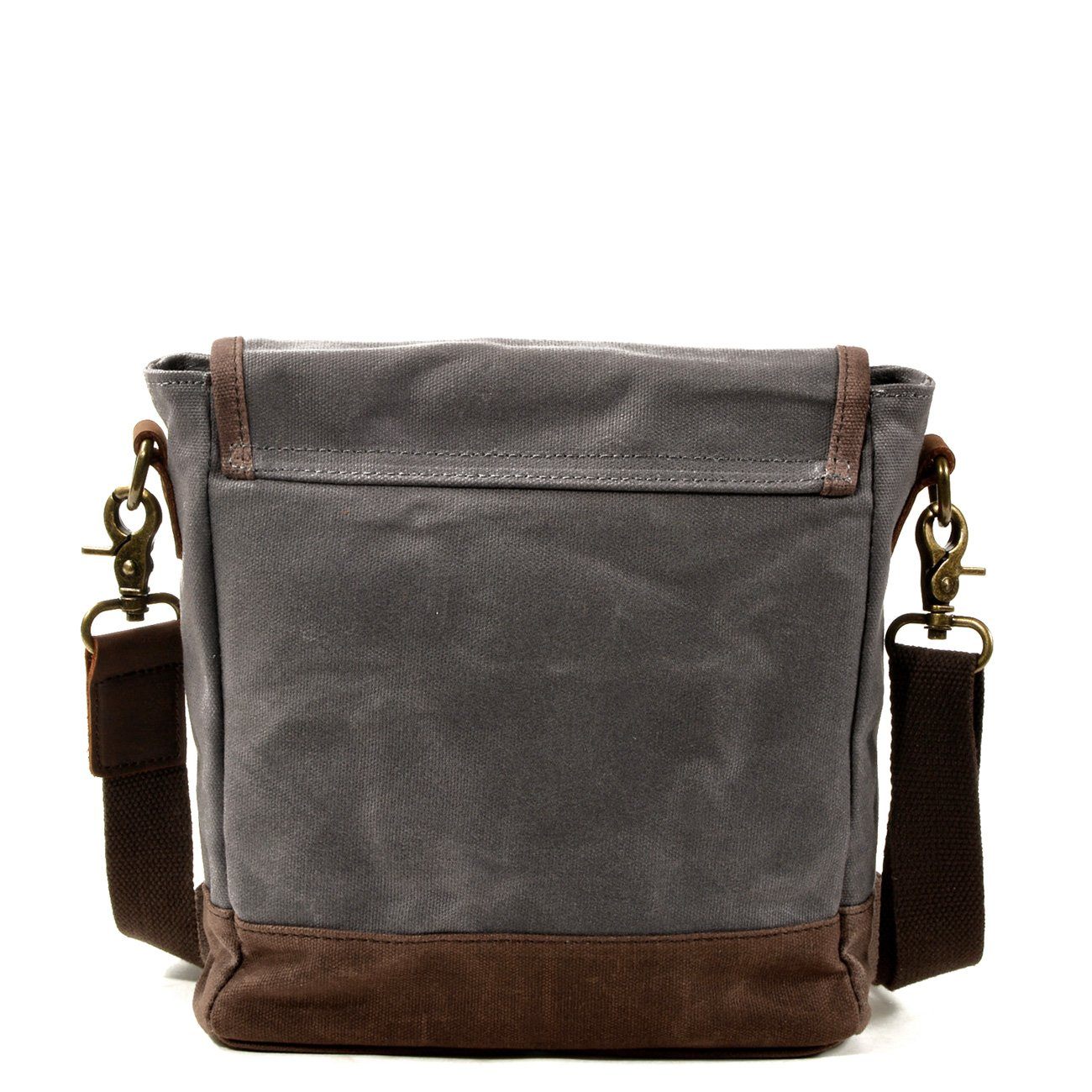 BowLift | HorizonPath - Compact Vintage Shoulder Bag - High-Quality Waxed Cotton and Full-Grain Leather