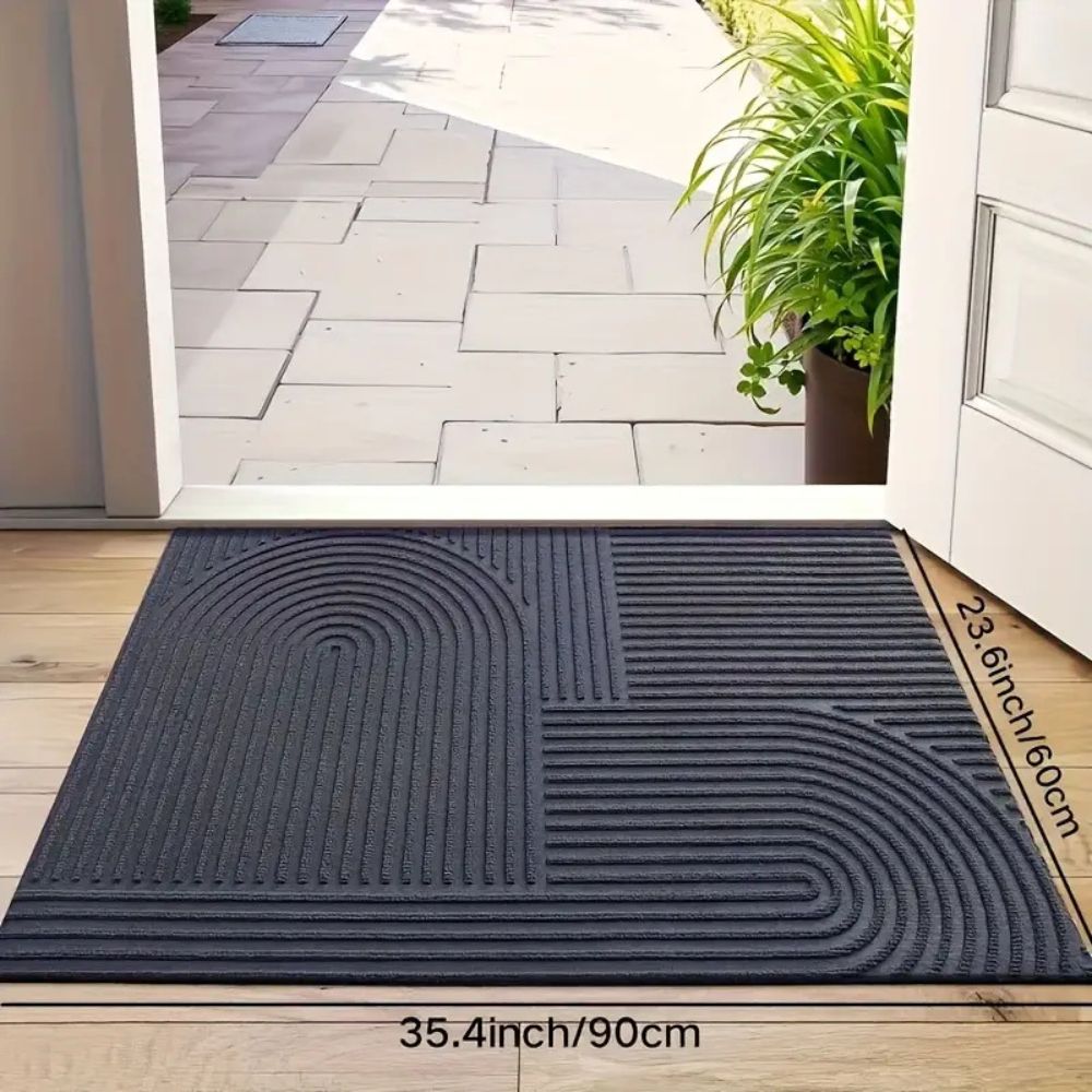 BowLift | CURVIMAT – Absorbent Curved-Line Mat for Modern Entryways