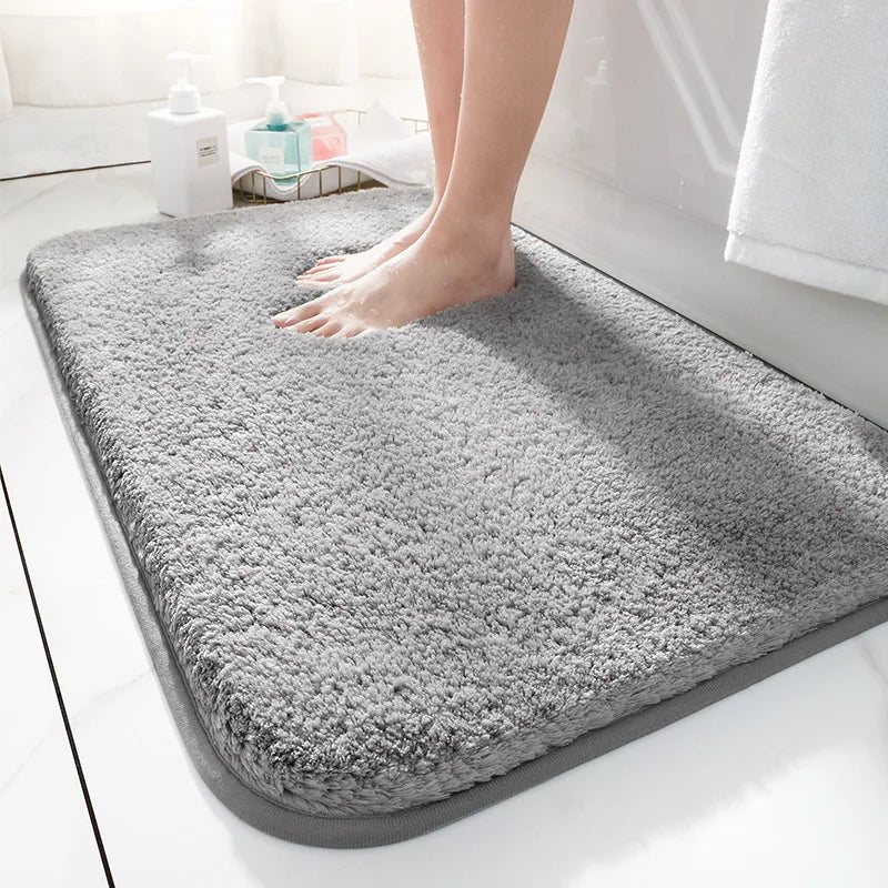 BowLift | CUSHLY – Extra Thick Microfiber Bath Mat with Non-Slip Backing
