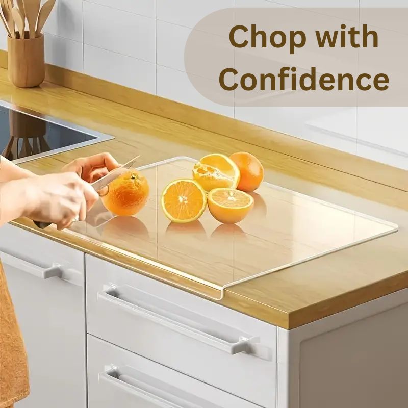 BowLift | Clear Cutting Board with Counter Lip