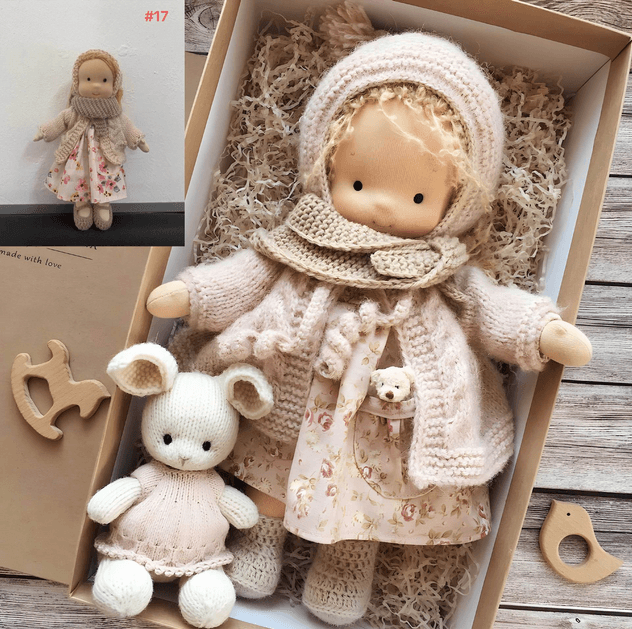 BowLift | Dolls Handmade Cotton Soft Toy Gift Set