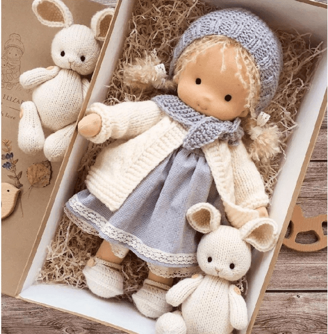 BowLift | Dolls Handmade Cotton Soft Toy Gift Set