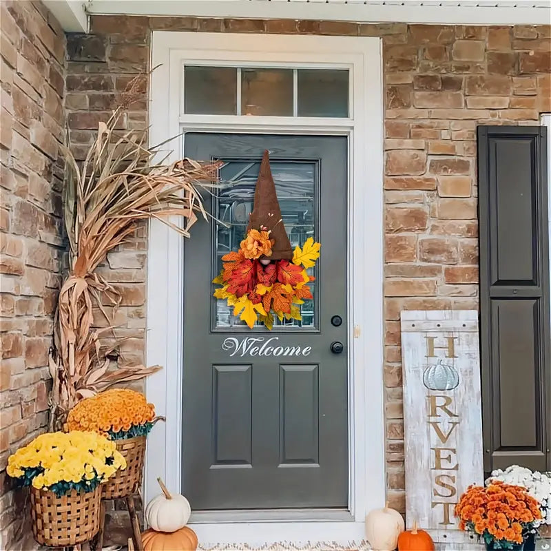 BowLift | Fall Maple Gnome Front Door Hanger