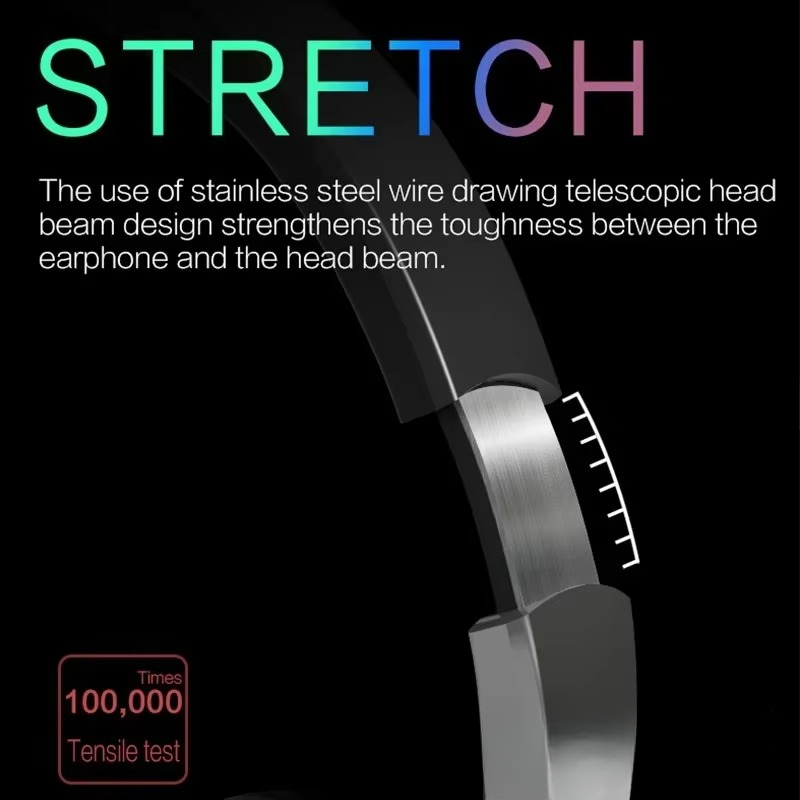 BowLift | Foldable Bluetooth 5.1 Wireless Stereo Headset with Microphone for Mobile and Tablet