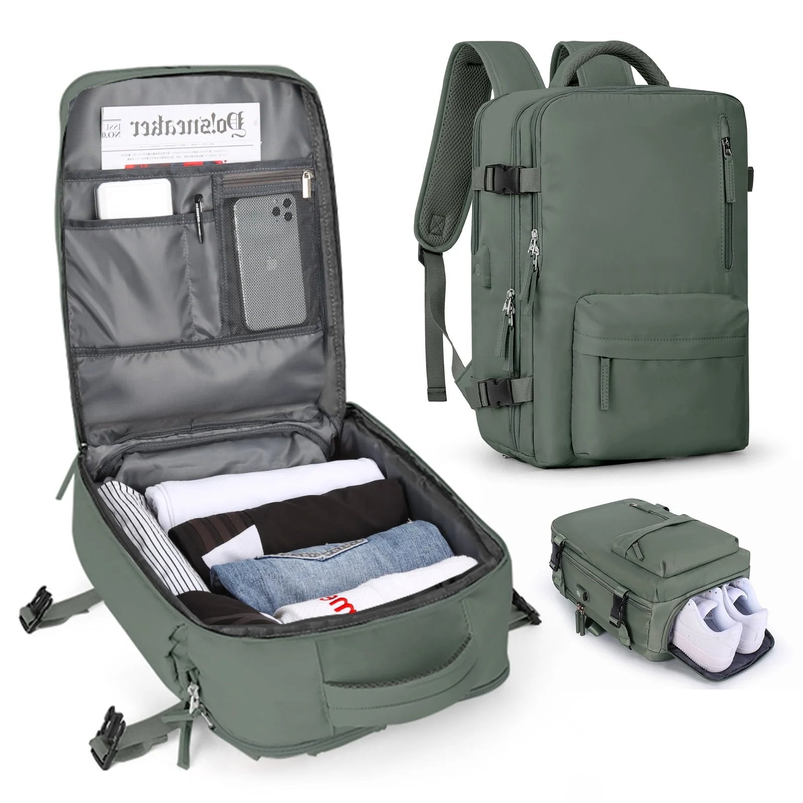 BowLift | Women's Large Travel Backpack Waterproof Hiking Backpack