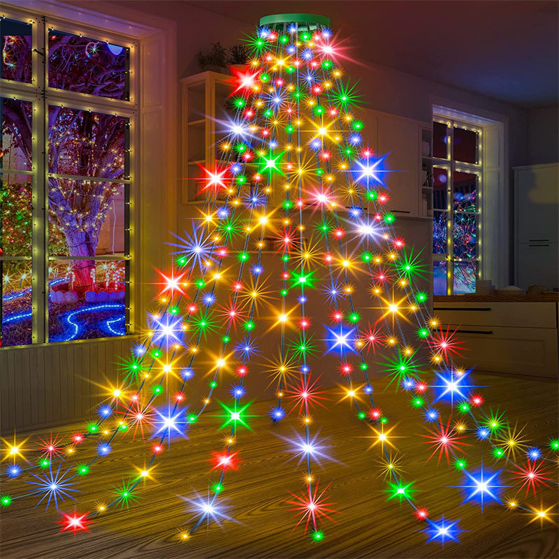 BowLift | Christmas Tree Waterfall Lights with Ring
