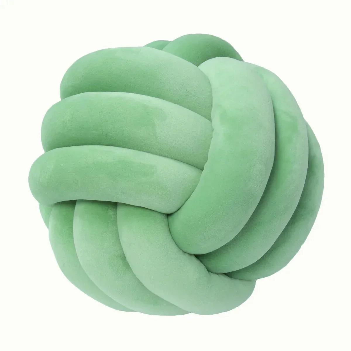 BowLift | Decorative knotted suede-look ball soft cushion