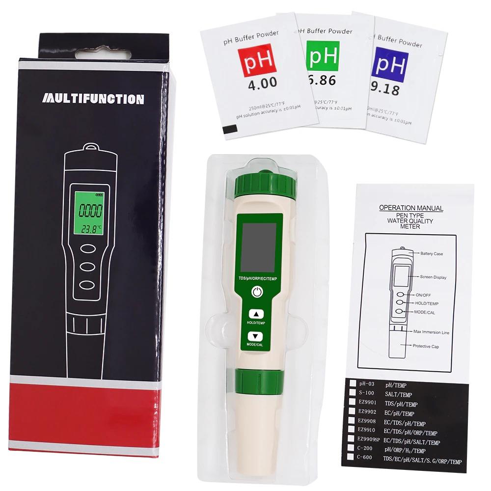 BowLift | Digital PH Meter Multifunction 5 in 1 PH/TDS/EC/ORP/Temperature Meter