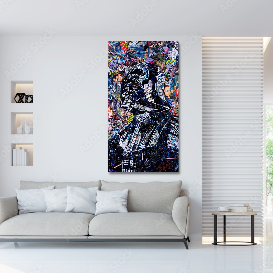 BowLift | Disney Star Wars Poster Darth Vader Canvas Wall Art - Wall Decoration - Famous Wall Art