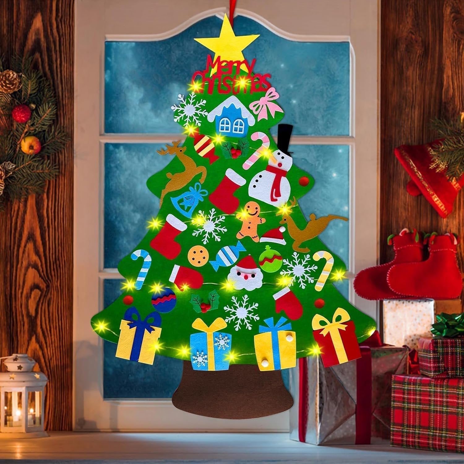 BowLift | DIY Felt Christmas Tree with Accessories - Merry Christmas Decorations For Home