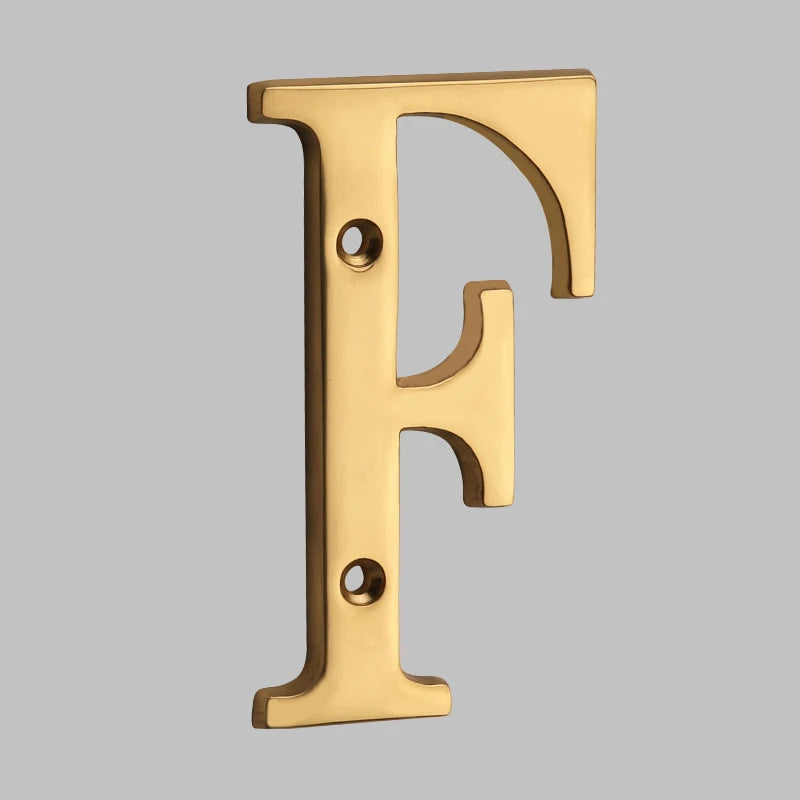 BowLift | Traditional house numbers made of solid brass
