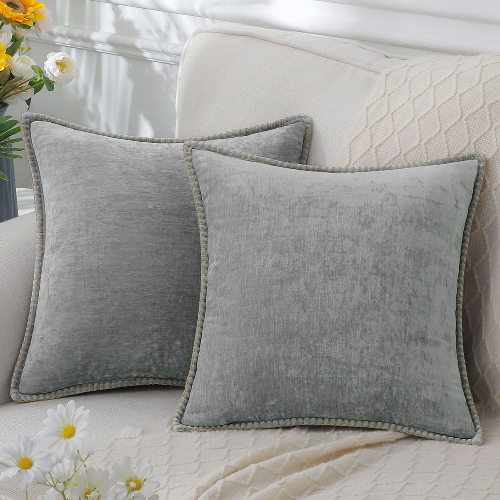 BowLift | Decorative Chenille Cushion Cover Soft Washable