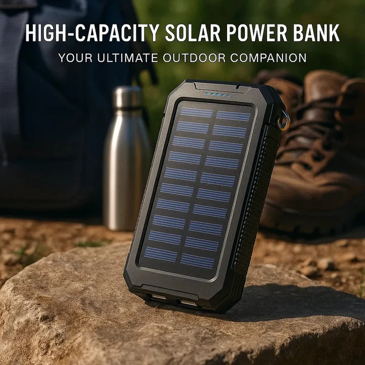 BowLift | 30,000mAh Solar Charger Waterproof Power Bank External