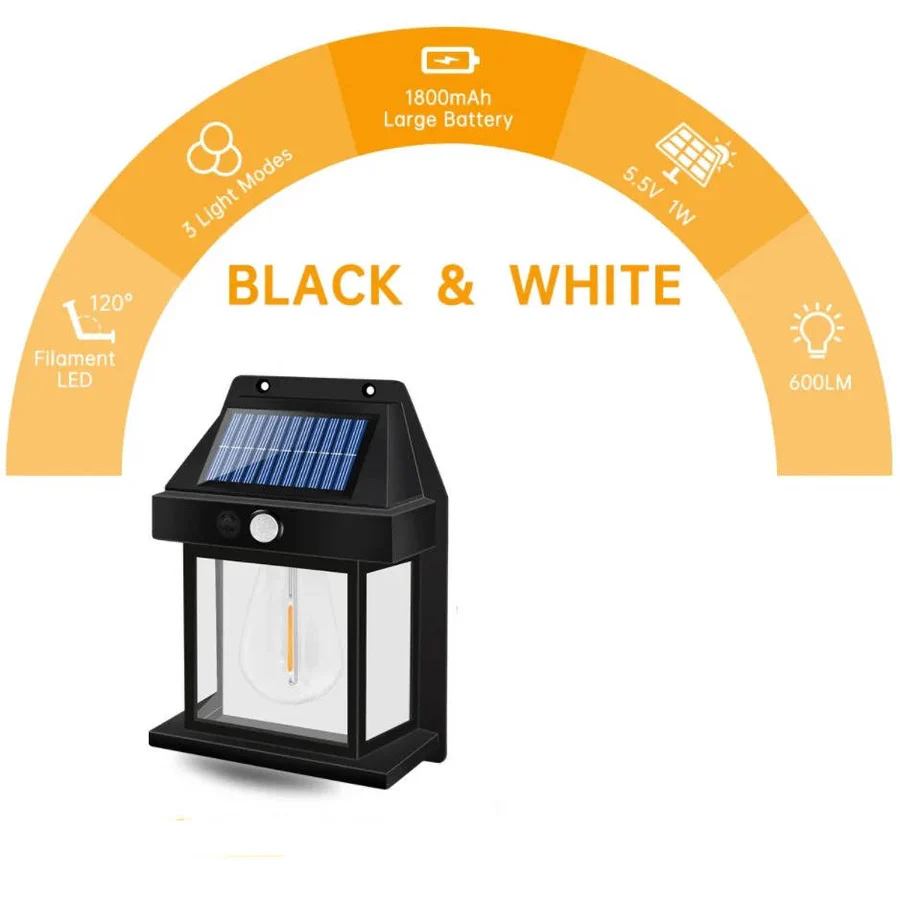 BowLift | 2 Set Solar Wall Lamp Outdoor