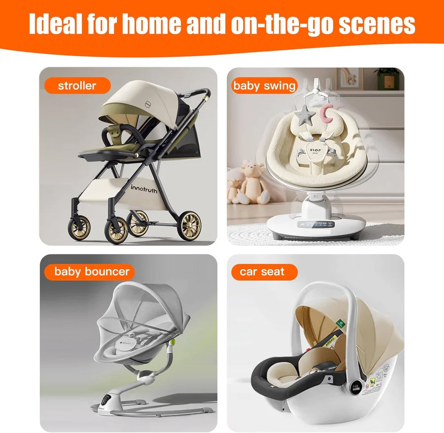 BowLift | Baby Pillow with Memory Foam and Cotton Cover, Portable Infant Support Cushion