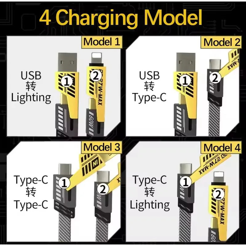 BowLift | 4in1 65W Charging Cable