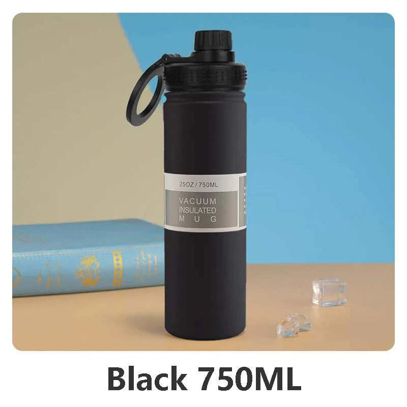 BowLift | Insulated Stainless Steel Water Bottle with Phone Holder – 750ml
