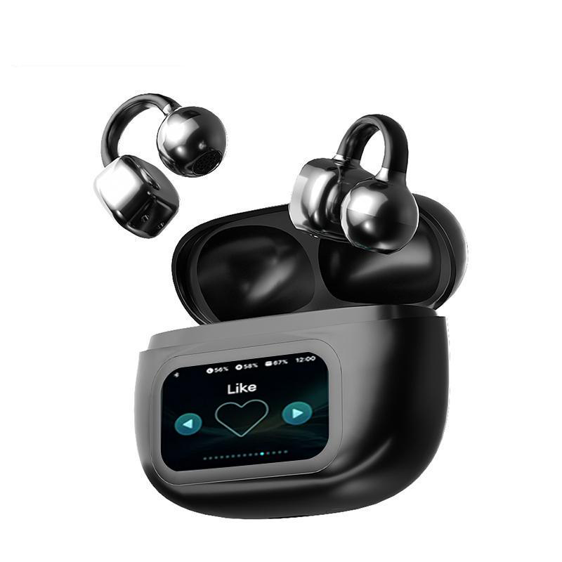 BowLift | Clip-On Ear LCD Full Color Touchscreen Audio Wireless Headphones