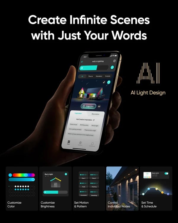 BowLift | Smart Rainbow LED Permanent Outdoor Light