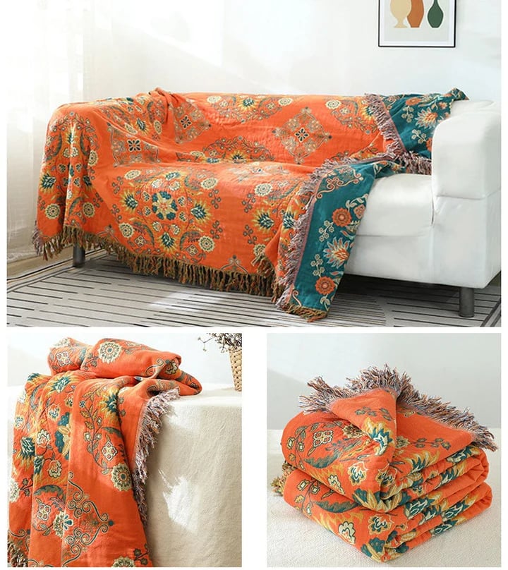 BowLift | Cotton Queen Bedcover Sofa Blanket