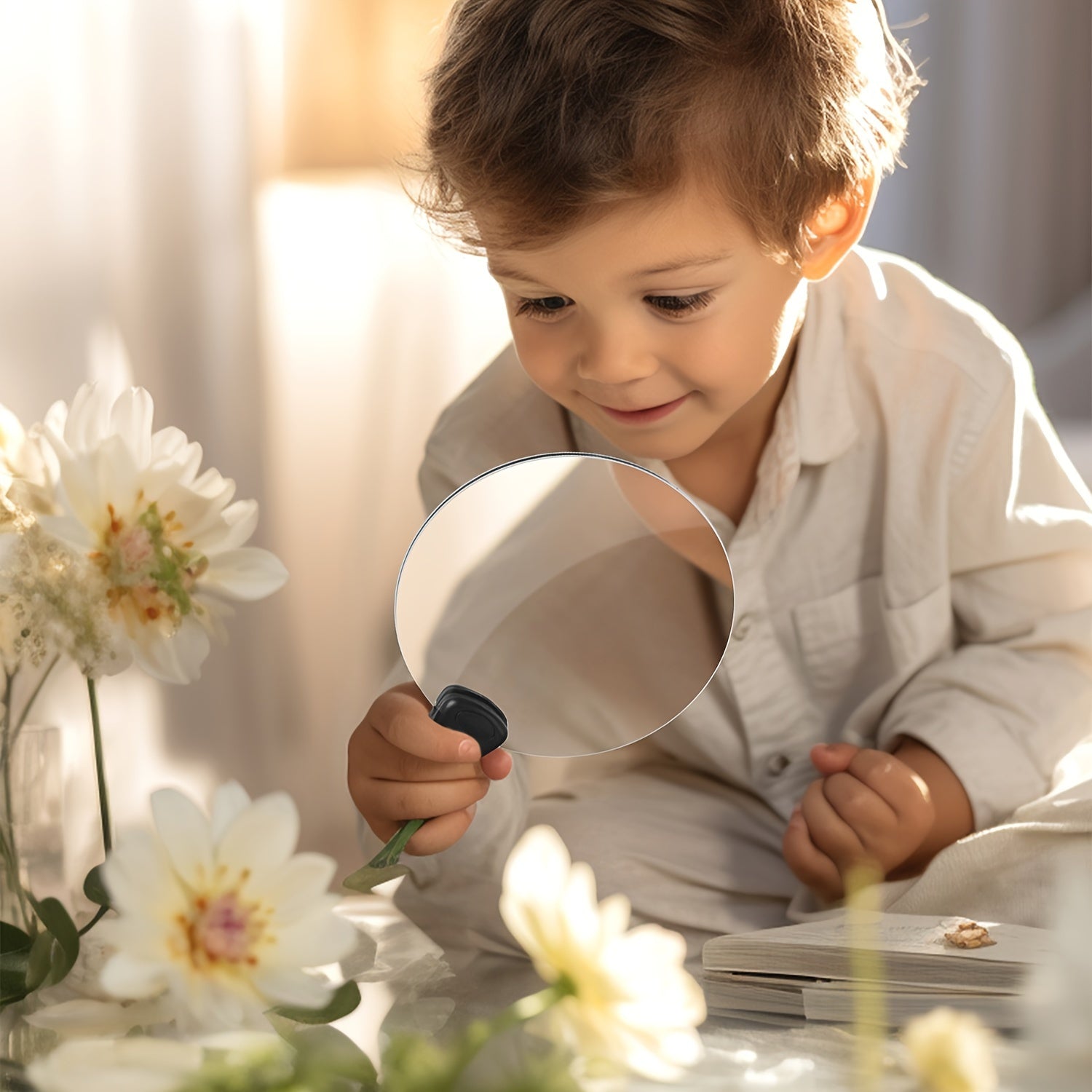 BowLift | 5X Magnifying Glass Pro – Hands-Free Adjustable Neck Loupe for Seniors and People with Visual Impairment – Perfect for Reading, Sewing, Crafting, and Inspecting