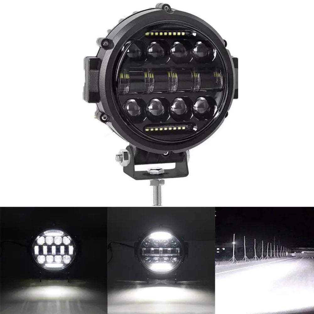 BowLift | High Power LED Driving Light 7" | Long-Range Car & 4x4 Spotlight