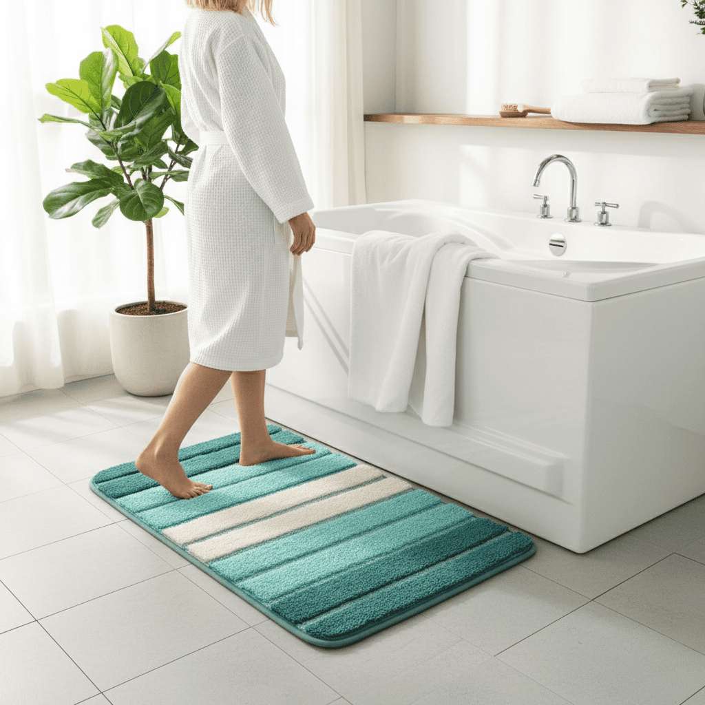 BowLift | ECOFLOOR – Non-Slip Organic Bath Mat for Luxurious Bathroom Comfort