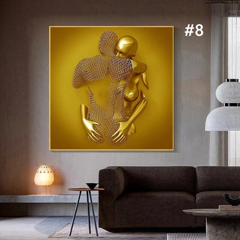 BowLift | Figure statue of metal Art Wall decoration