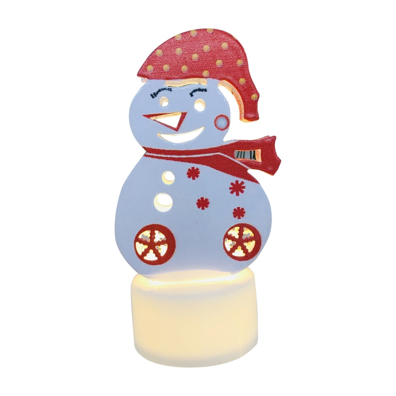 BowLift | Electronic LED Christmas Candle Lamps - Set of 10 – Adorable Santa, Snowman & Tree Night Lights for Festive Home, Party, & Garden Décor