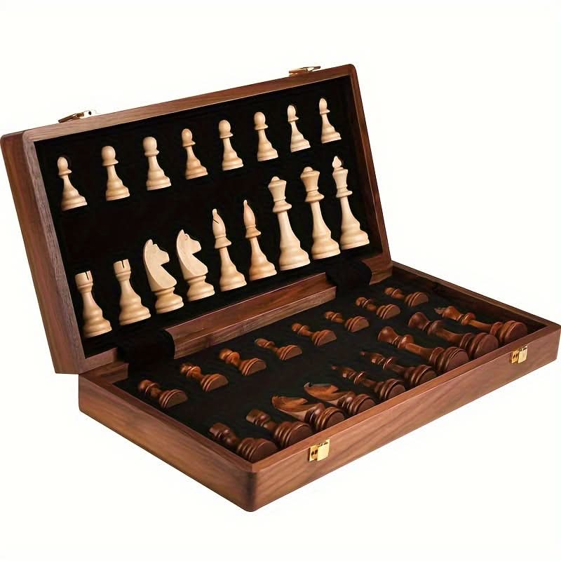 BowLift | Handcrafted Wooden Chess Set with Extra Pieces