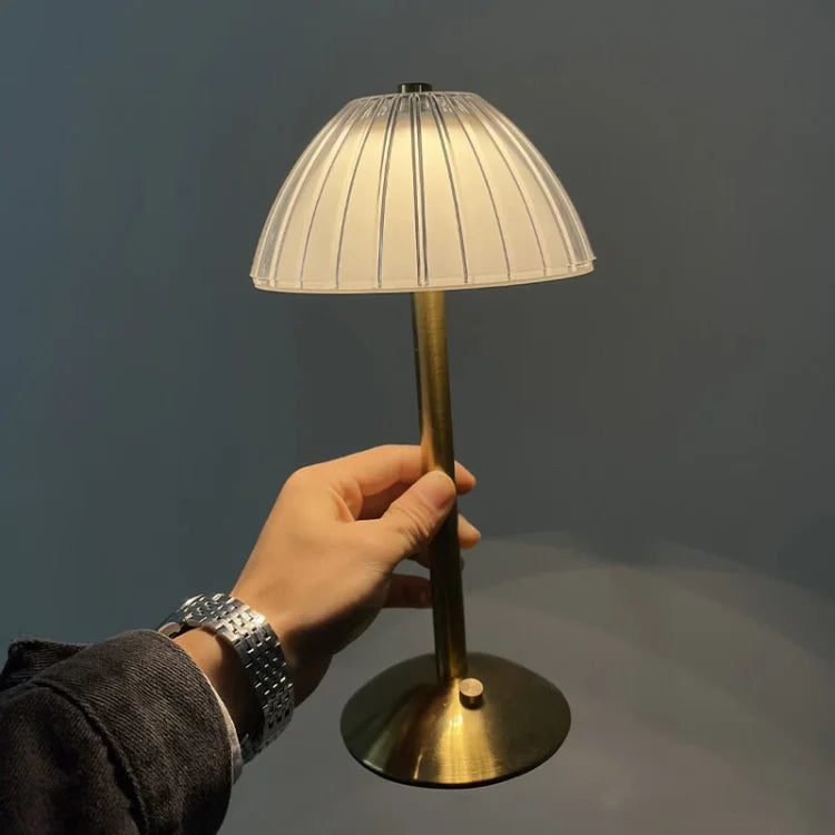BowLift | Table Lamp with Crystal Shade and USB Charging