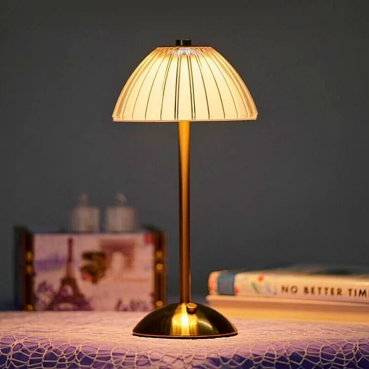 BowLift | Table Lamp with Crystal Shade and USB Charging
