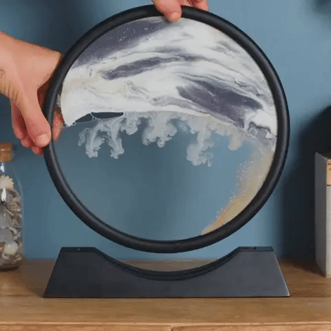 BowLift | Royaleva Moving Sand Art Sculpture - LED Calming Desk Decoration