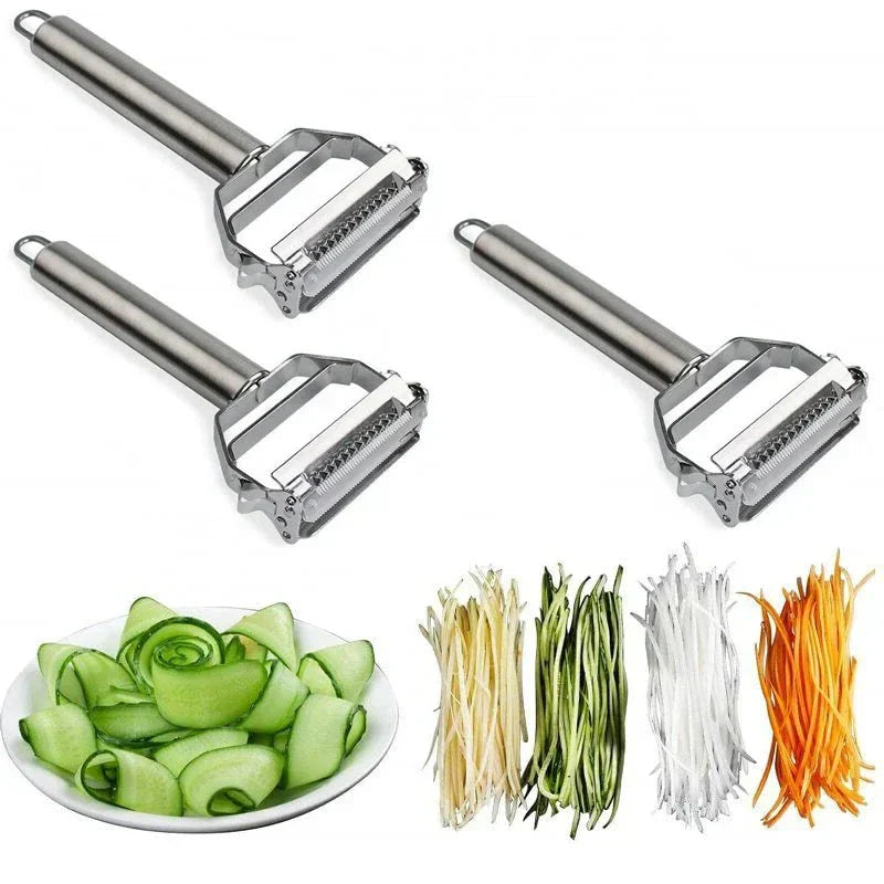 BowLift | Ultra-sharp stainless steel multifunctional vegetable slicer & julienne cutter potato carrot grater