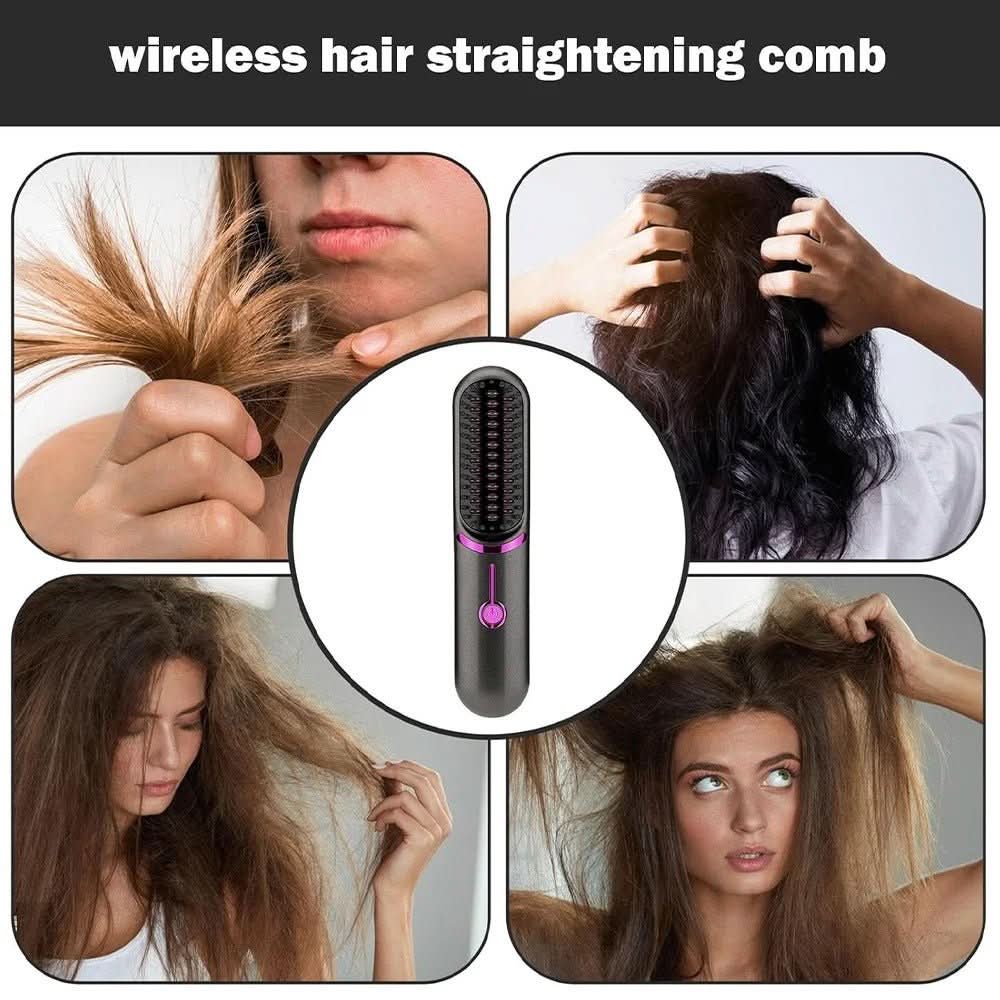 BowLift | Cordless straightening brush styler for straight hair everywhere