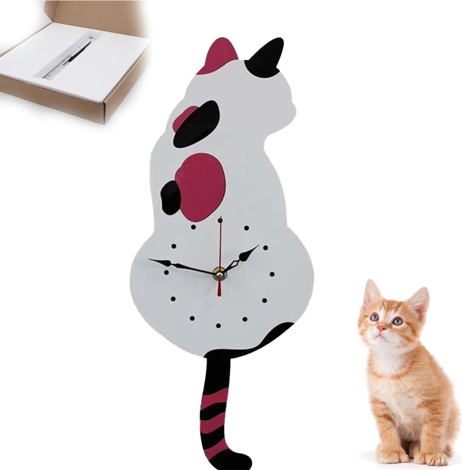 BowLift | Creative Cute Cat Clock With A Movable Tail