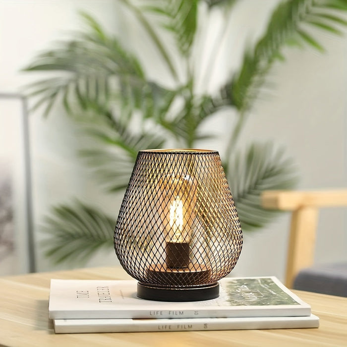BowLift | AuroraMesh Table Lamp Set – Industrial Style with Warm Ambient Lighting