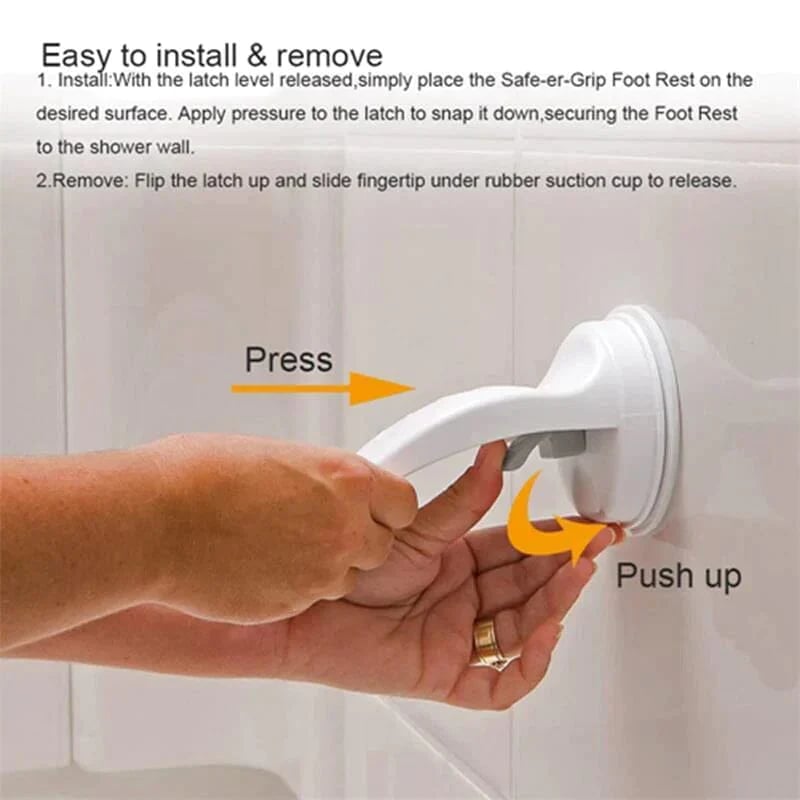 BowLift | Suction Cup Footrest – More safety when shaving in the shower