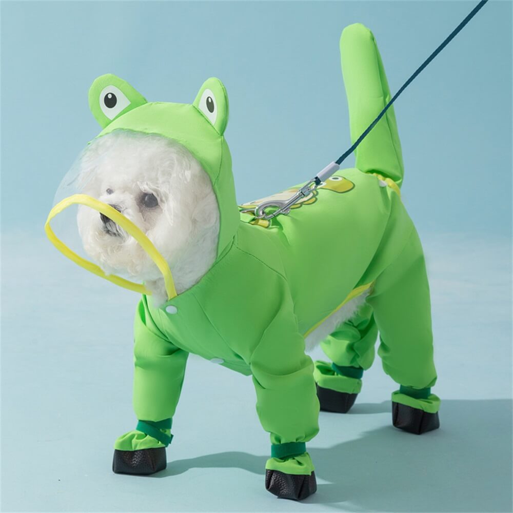 BowLift | Dog Animal Shaped Overall Raincoat Waterproof Cover Including Tail