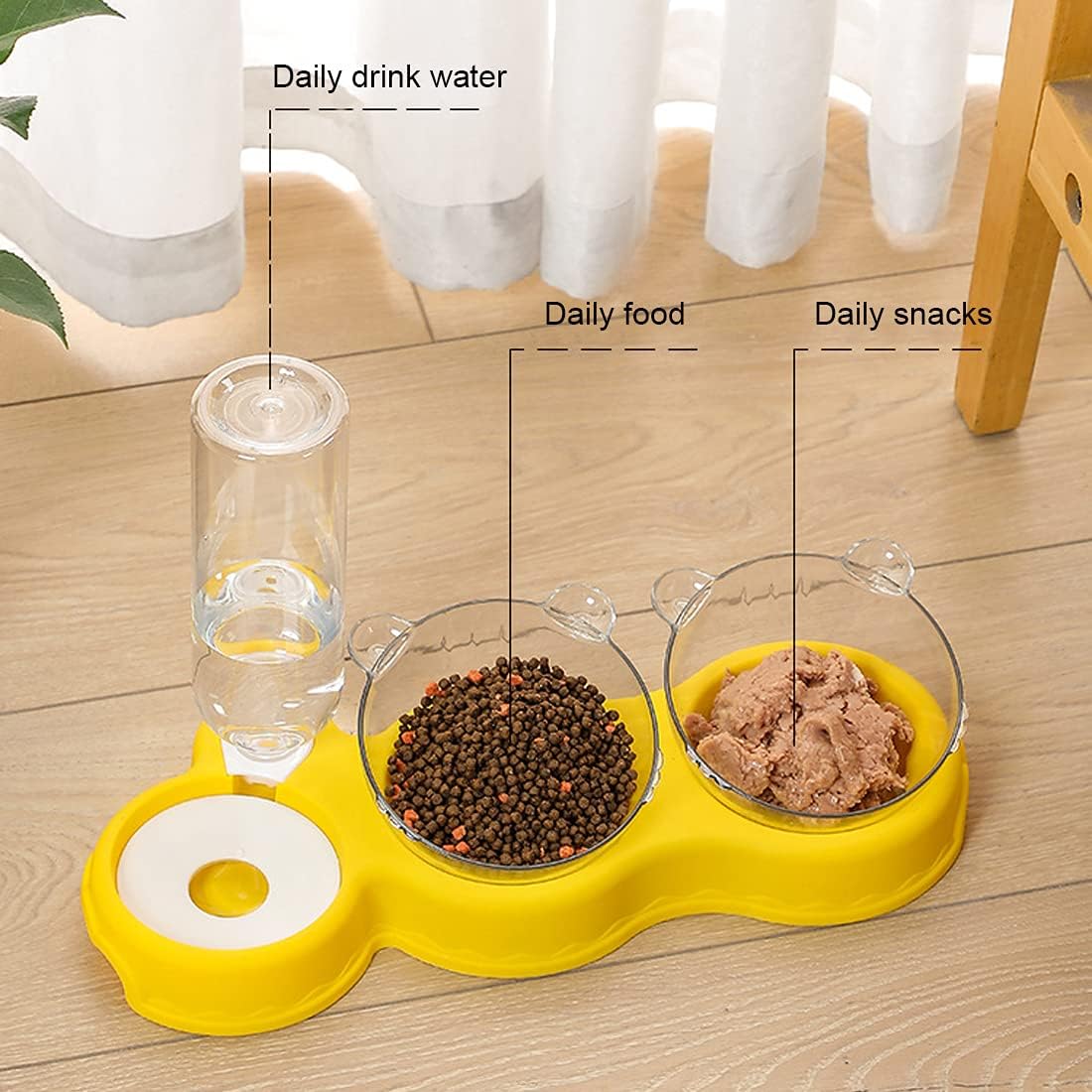 BowLift | FEASTFLOW – 3-in-1 Elevated Feeding Station with Automatic Water Dispenser