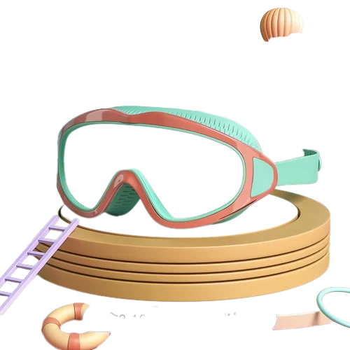 BowLift | HD swimming goggles for children with large frame, waterproof and anti-fog