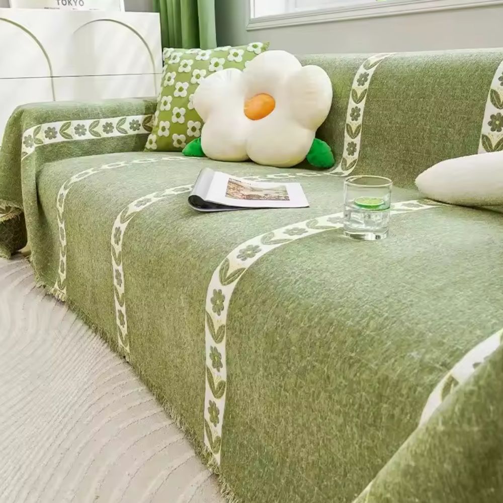 BowLift | Flourish Leaf Sofa Cover