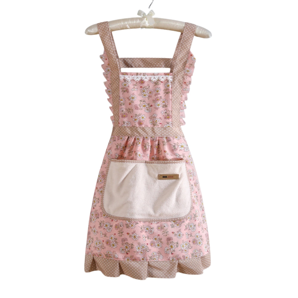 BowLift | Cotton Kitchen Apron Floral Cooking