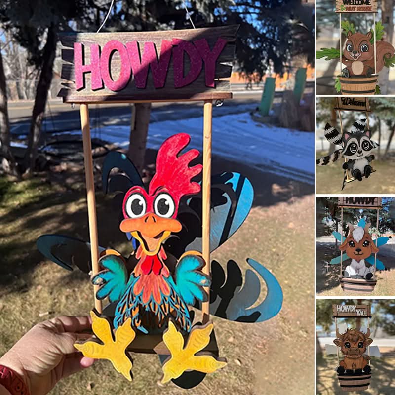 BowLift | Animal Windmill Yard Art Decoration – Whimsical Outdoor Garden Spinner