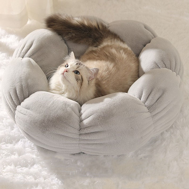 BowLift | Deep Sleep Flower Shape Cat Bed