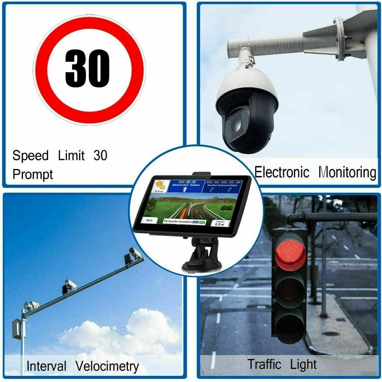 BowLift | 7" GPS Navigation System | Upgraded with Live Traffic Updates & Pre-Loaded UK & EU Maps for Cars and Trucks