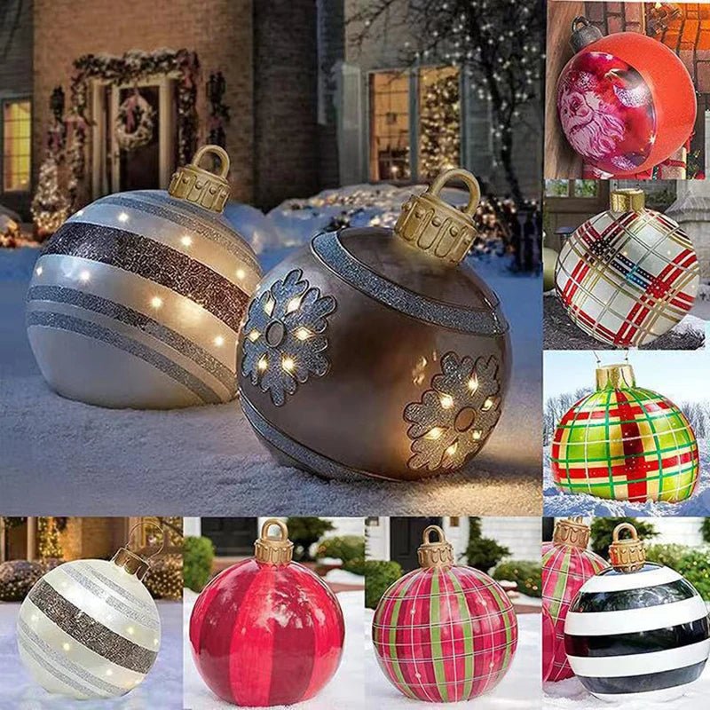 BowLift | Giant Inflatable Christmas Ornament - Christmas Decoration Outdoor Inflatable Ball